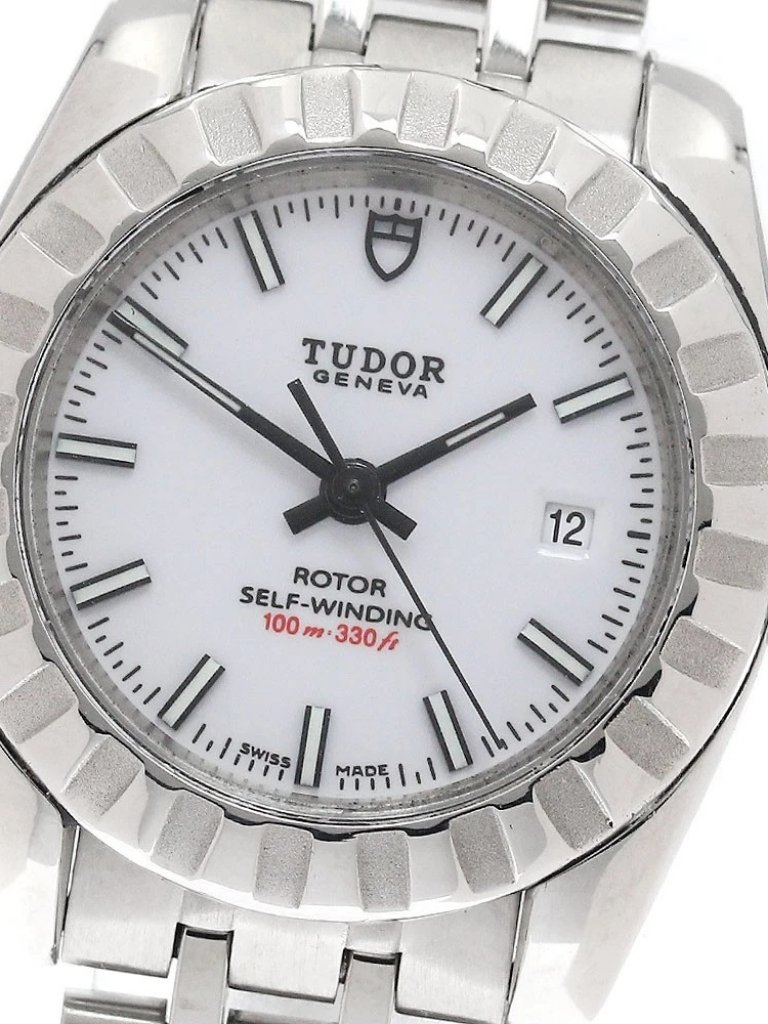 Tudor Classic Date 22010 Date White Dial Automatic Ladies Watch942576